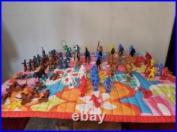 Vintage Marx Toys 3681 Fort Apache Play Set 1964 Near Complete Set in Box Rare