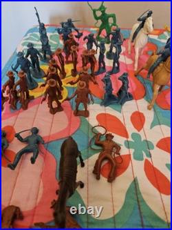 Vintage Marx Toys 3681 Fort Apache Play Set 1964 Near Complete Set in Box Rare