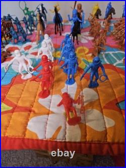 Vintage Marx Toys 3681 Fort Apache Play Set 1964 Near Complete Set in Box Rare