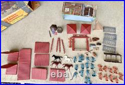 Vintage Marx Toys 3681 Fort Apache Play Set 1964 Nearly Complete Set in Box Rare