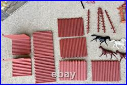 Vintage Marx Toys 3681 Fort Apache Play Set 1964 Nearly Complete Set in Box Rare