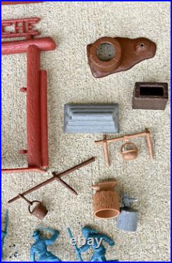 Vintage Marx Toys 3681 Fort Apache Play Set 1964 Nearly Complete Set in Box Rare