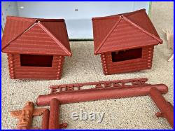 Vintage Marx Toys 3681 Fort Apache Play Set 1964 Nearly Complete Set in Box Rare