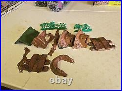 Vintage Marx Toys Battleground Play Set 4756 In Original Box & Extras