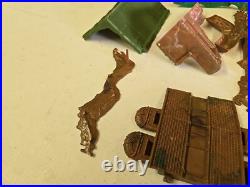 Vintage Marx Toys Battleground Play Set 4756 In Original Box & Extras