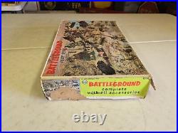Vintage Marx Toys Battleground Play Set 4756 In Original Box & Extras