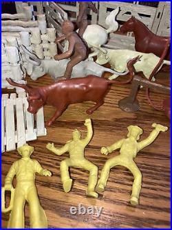Vintage Marx Toys Happy Times Roy Rogers Rodeo Ranch 36 Pieces W Original Box