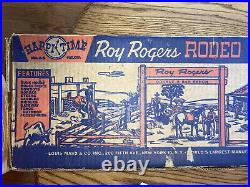 Vintage Marx Toys Happy Times Roy Rogers Rodeo Ranch 36 Pieces W Original Box