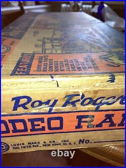 Vintage Marx Toys Happy Times Roy Rogers Rodeo Ranch 36 Pieces W Original Box