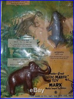 Vintage Marx Toys Prehistoric Monsters and Mammals Blister Card playset RARE
