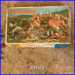 Vintage Marx Toys Prehistoric Play Set 3398
