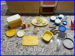 Vintage Marx Toys SINDY Doll FURNITURE Kitchen Stove Sink Plus Accessory Lot