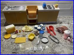 Vintage Marx Toys SINDY Doll FURNITURE Kitchen Stove Sink Plus Accessory Lot