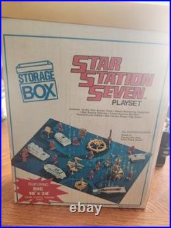 Vintage Marx Toys Star Station Seven #4115 Complete Space Playset Original Box