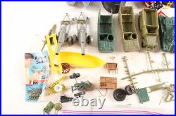 Vintage Marx Toys WW2 Navarone Mountain Battleground Play Set Accessories & Box