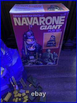 Vintage Marx Toys World War II Battle of Navarone Giant Soldiers Playset with box