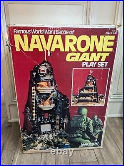 Vintage Marx Toys World War II Battle of Navarone Giant Soldiers Playset with box