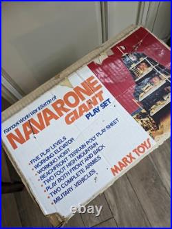 Vintage Marx Toys World War II Battle of Navarone Giant Soldiers Playset with box