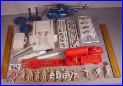 Vintage Marx Toys playset Cape Kennedy Space toys plastic figures & accessories