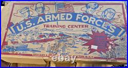 Vintage Marx U. S. Armed Forces Training Center Playset No. 4139 Original box