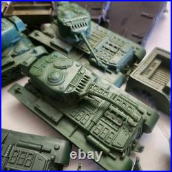 Vintage Marx WWII Battleground Army Large Lot Tanks Jeeps Boats Soldiers Tools