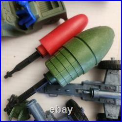 Vintage Marx WWII Battleground Army Large Lot Tanks Jeeps Boats Soldiers Tools