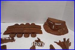 Vintage Marx WWII Battleground Playset Vehicles Soldiers Buildings Terrain READ