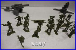 Vintage Marx WWII Battleground Playset Vehicles Soldiers Buildings Terrain READ