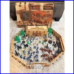 Vintage Marx Walt Disney Davy Crockett Alamo Playset with Box Figures & More