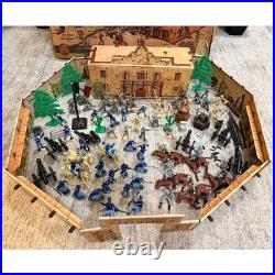Vintage Marx Walt Disney Davy Crockett Alamo Playset with Box Figures & More