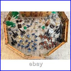Vintage Marx Walt Disney Davy Crockett Alamo Playset with Box Figures & More