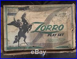 Vintage Marx Walt Disney's Zorro Play Set Series 500