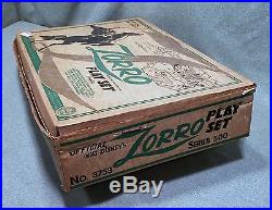 Vintage Marx Walt Disney's Zorro Play Set Series 500 No. 3753 with Box