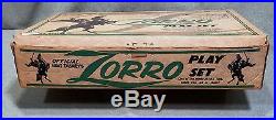 Vintage Marx Walt Disney's Zorro Play Set Series 500 No. 3753 with Box