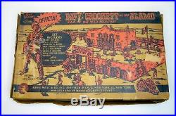Vintage Marx Walt Disneys Davy Crockett At The Alamo Play Set Box #3544