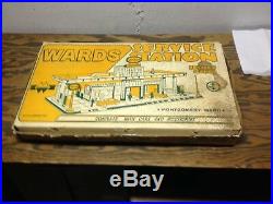 Vintage Marx Wards Service Station Playset Sold By Montgomery Wards Catalog Nmb