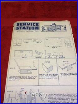 Vintage Marx Wards Service Station Playset Sold By Montgomery Wards Catalog Nmb