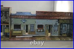 Vintage Marx Western Playset Town with Jail & Hardware Store