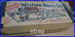 Vintage Marx Western Ranch Play Set with Original Box