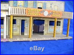 Vintage Marx Western Town Playset Lot Dodge City Roy Rogers Mineral City Cowboy