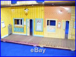 Vintage Marx Western Town Playset Lot Dodge City Roy Rogers Mineral City Cowboy