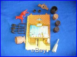 Vintage Marx Western Town Playset Lot Dodge City Roy Rogers Mineral City Cowboy