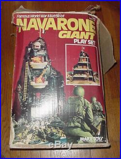 Vintage Marx Wwii Battle Of Navarone Giant Army Men Play Set 1977 Box Figures Pa