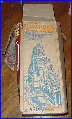 Vintage Marx Wwii Battle Of Navarone Giant Army Men Play Set 1977 Box Figures Pa