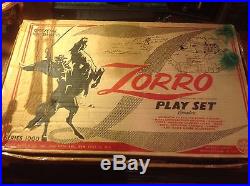 Vintage Marx Zorro playset