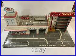 Vintage Marx's Tin Wards Service Center And Skyview Parking Tower