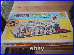 Vintage Marx toys Westgate service station / garage in original box