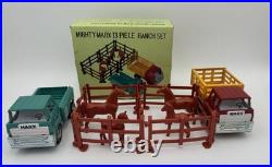 Vintage Mighty-Marx Ranch Set 13pc COMPLETE WithOriginal Box -Japan -Trucks/Horses