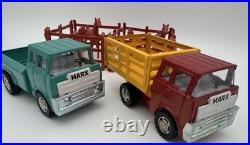 Vintage Mighty-Marx Ranch Set 13pc COMPLETE WithOriginal Box -Japan -Trucks/Horses