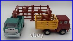 Vintage Mighty-Marx Ranch Set 13pc COMPLETE WithOriginal Box -Japan -Trucks/Horses